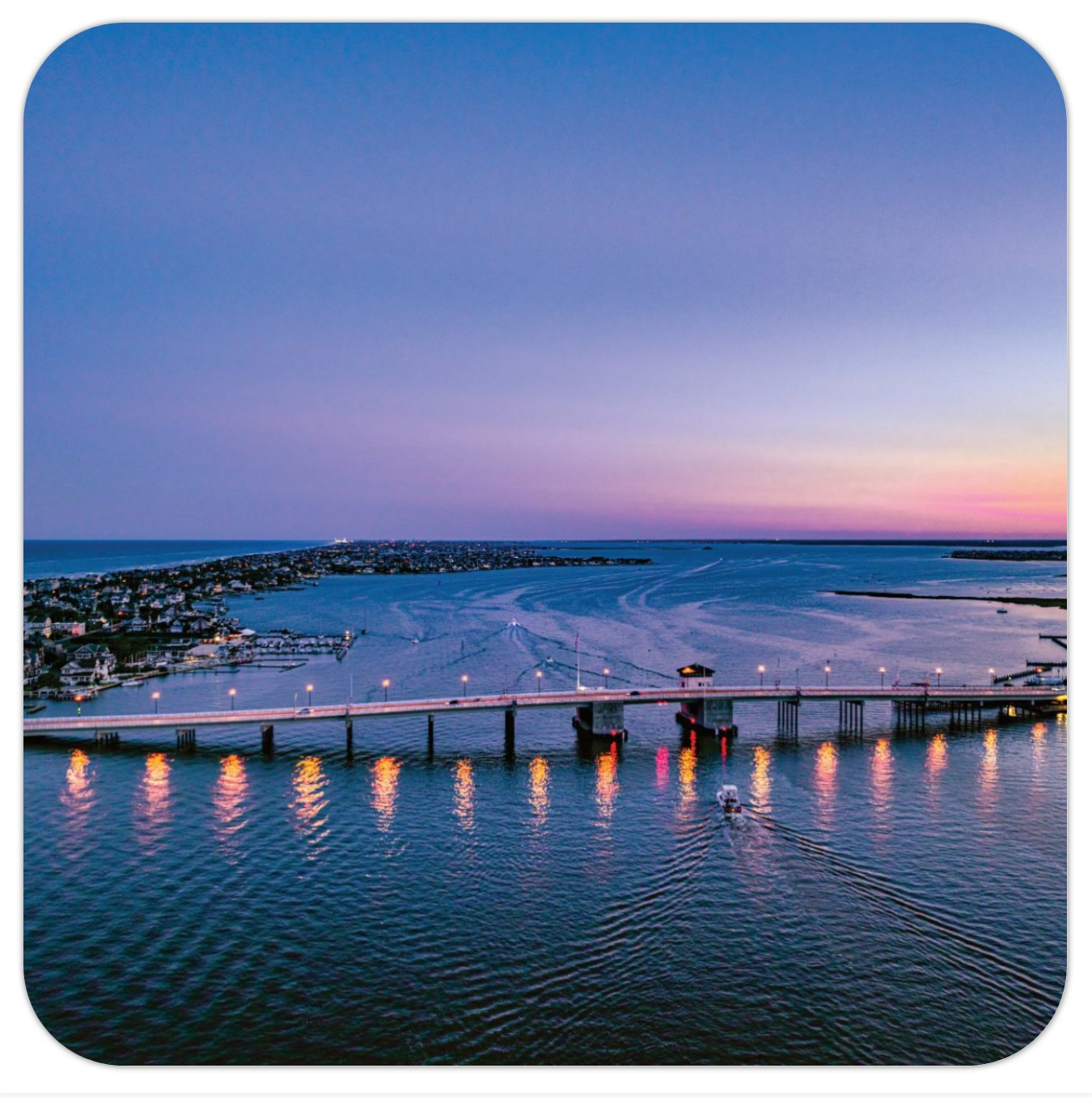 Mantaloking Bridge Photo Coaster (set of 4)