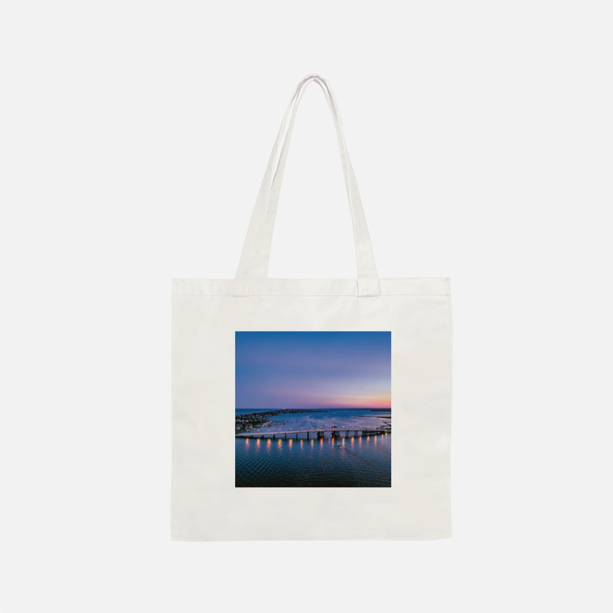 Vibrant Jersey Shore Sunset Tote